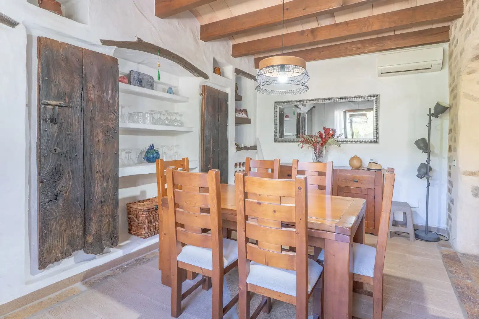 Dining room of Country homes for sale in Calvià  with Heating