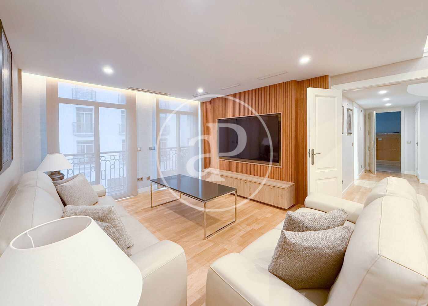 Living room of Flat to rent in  Madrid Capital  with Air Conditioner, Heating and Terrace