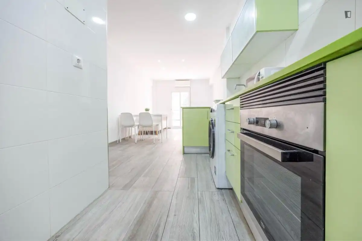 Kitchen of Apartments for rent in Valencia  with Furnished, Oven and Washing machine