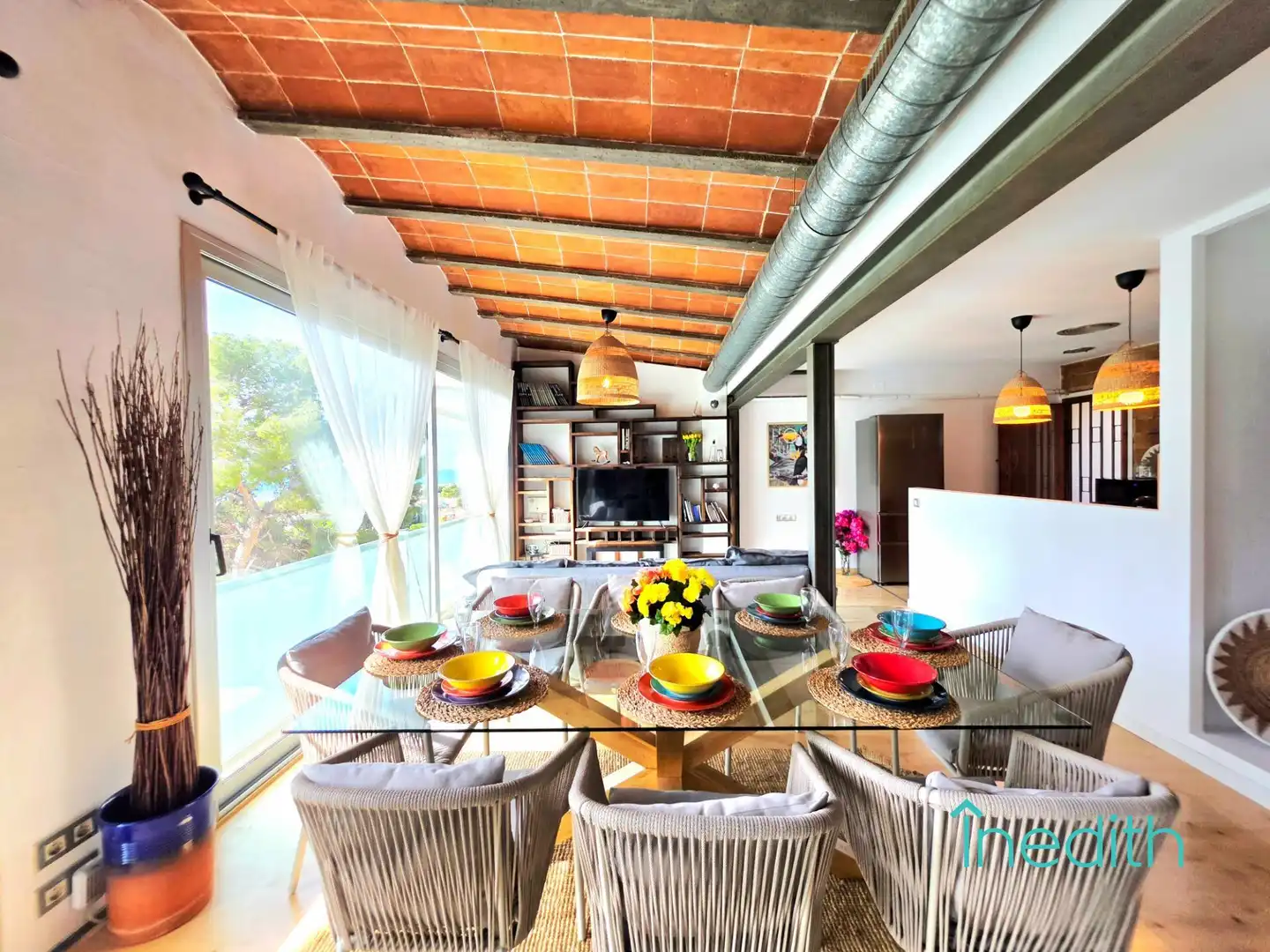 Dining room of Houses for sale in Castelldefels  with Air Conditioner, Heating and Private garden