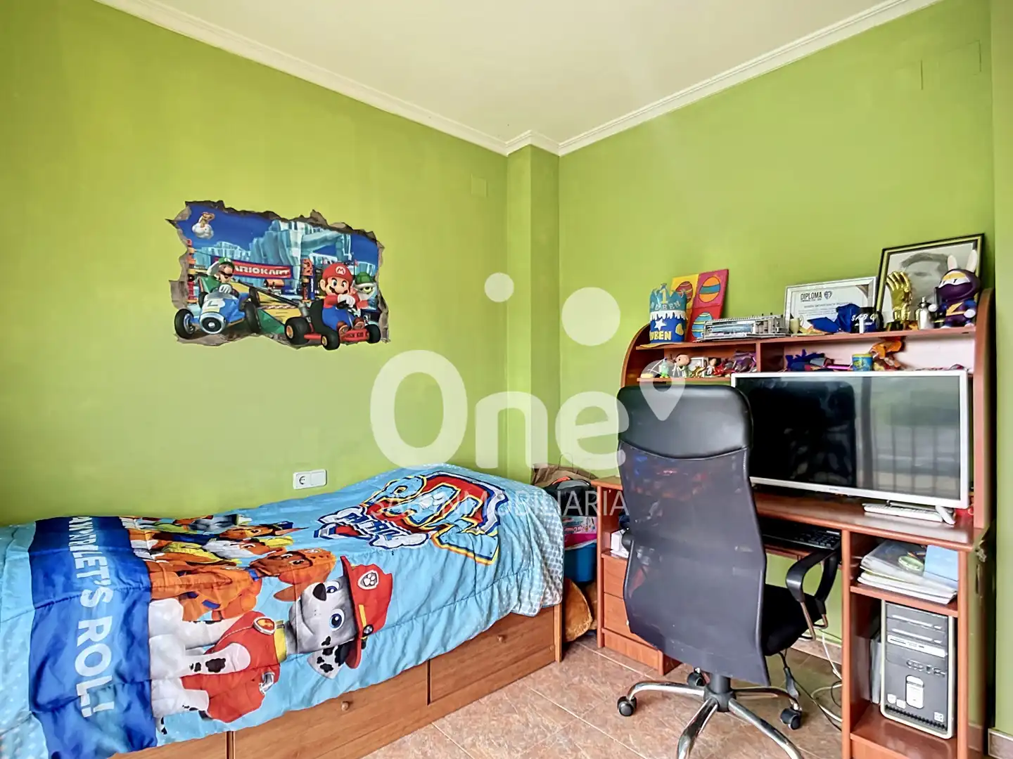 Dormitori de Casa adosada en venda en San Antonio de Benagéber amb Aire condicionat, Calefacció i Terrassa