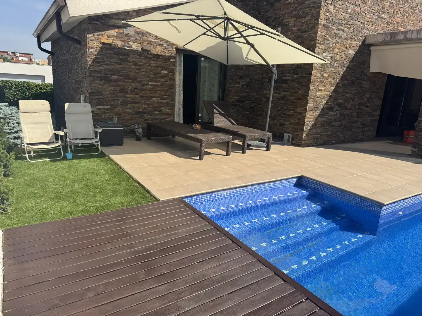 Terraza de Casa o chalet en venta en Mollerussa con Aire acondicionado, Piscina y Balcón