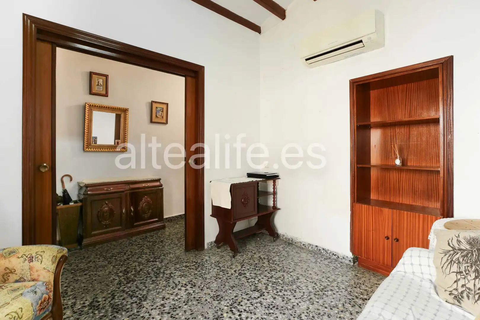 Sala de estar de Casa adosada en venta en Polop con Aire acondicionado, Trastero y Balcón
