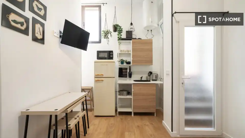 Kitchen of Apartments for share in Madrid  with Air Conditioner, Heating and Terrace
