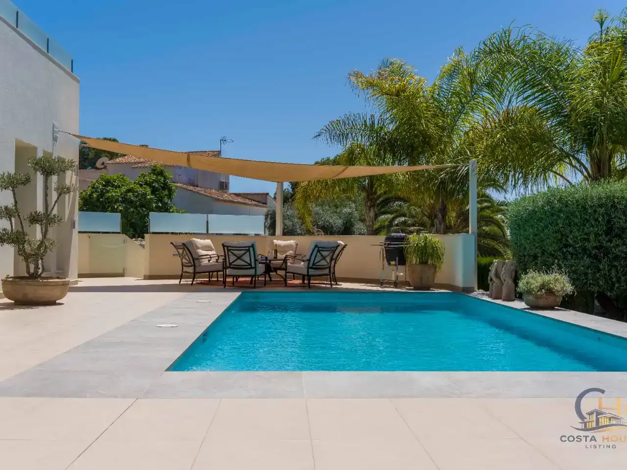 Schwimmbecken von Wohnung zum Verkauf in Moraira mit Klimaanlage, Schwimmbad und Balkon