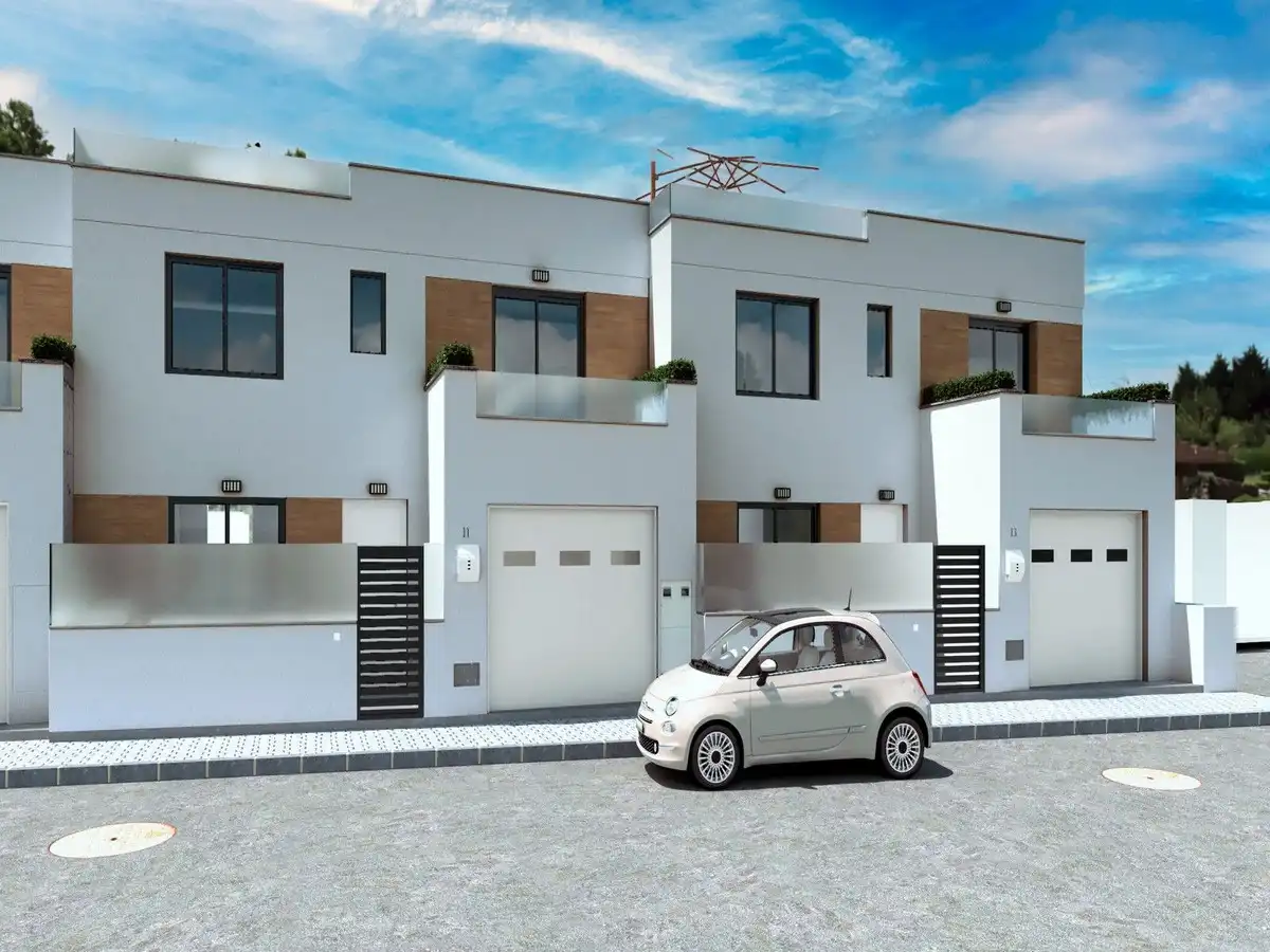 Vista exterior de Casa o chalet en venta en Cartagena con Jardín privado y Piscina