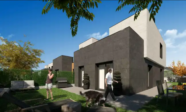 Jardín de Casa adosada en venta en Berango con Calefacción, Parquet y Terraza