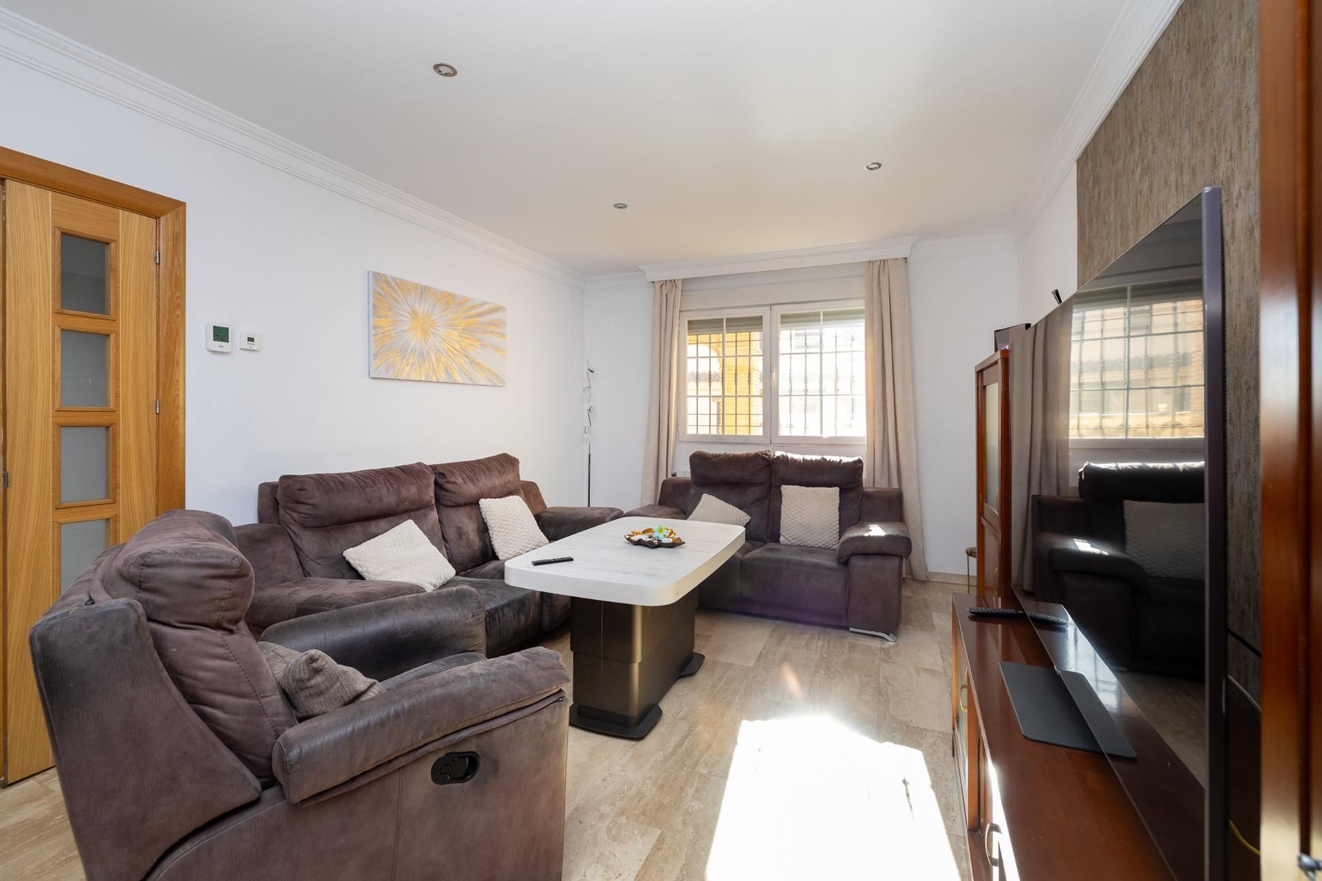 Sala d'estar de Casa adosada en venda en Pulianas amb Aire condicionat, Calefacció i Terrassa