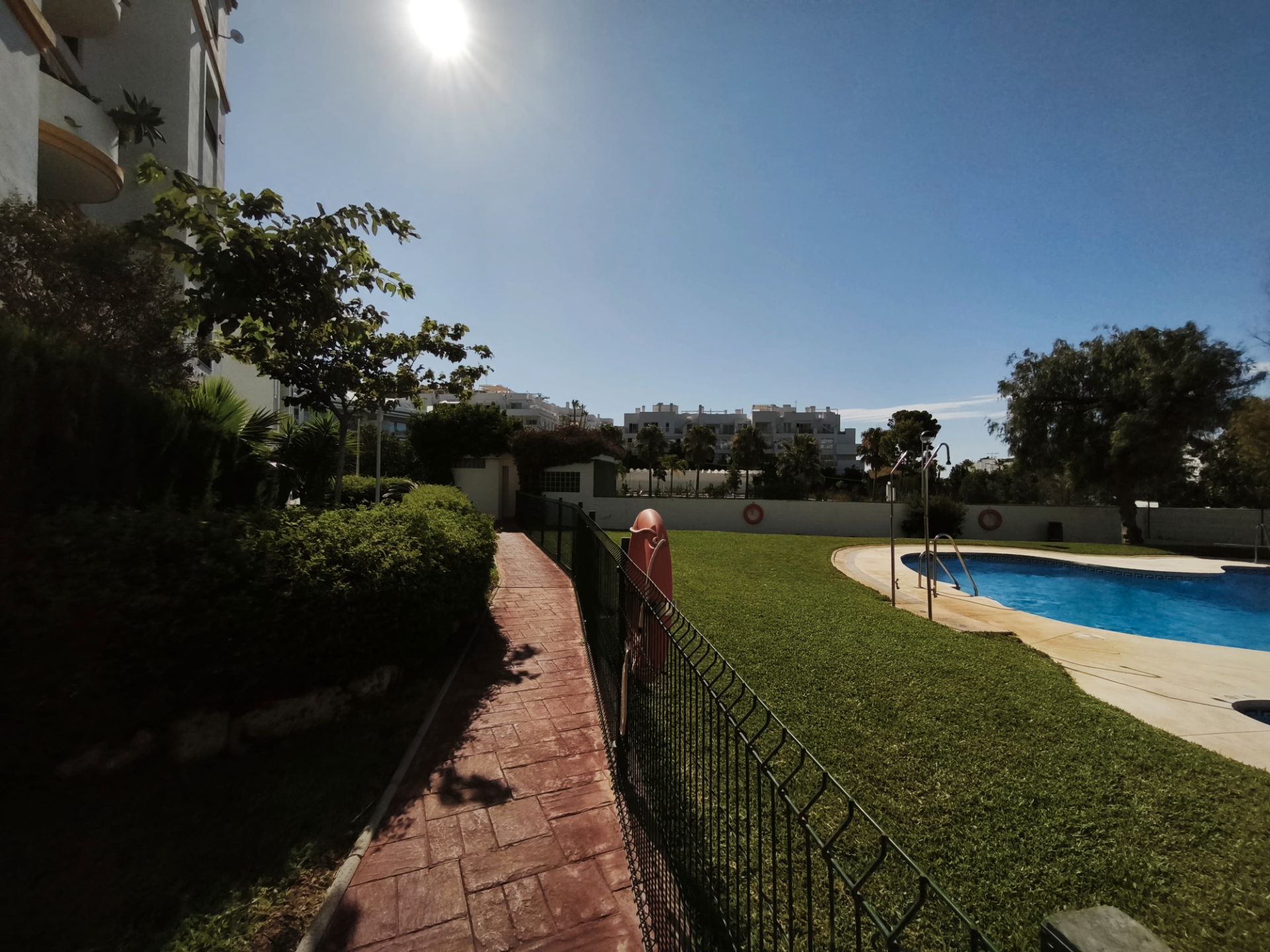 Garden of Flat to rent in Benalmádena  with Air Conditioner, Terrace and Swimming Pool