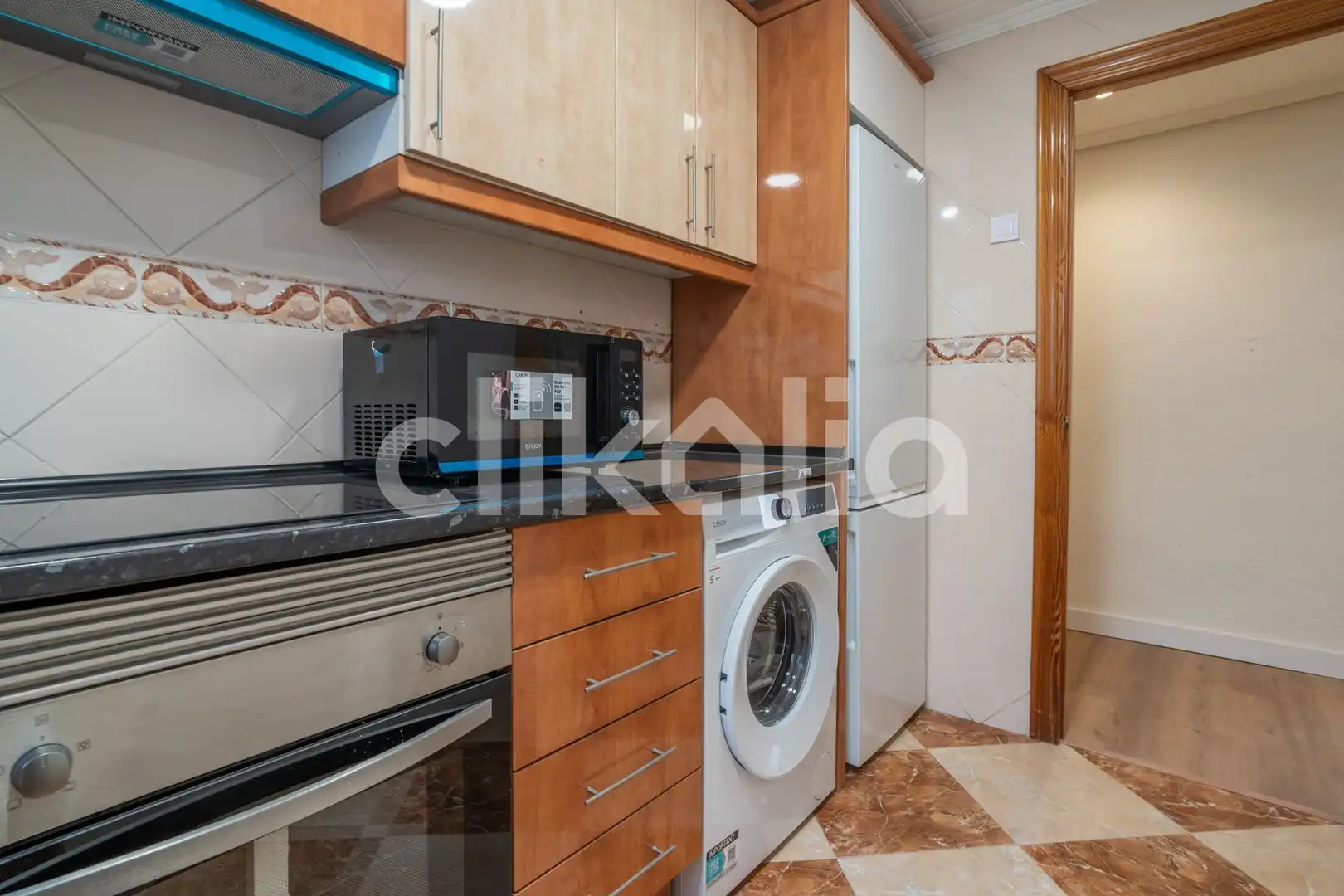 Kitchen of Flat for rent in Torrent  with Air Conditioner and Terrace