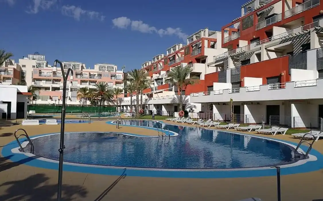 Vista exterior de Apartamento en venta en Vera con Aire acondicionado, Jardín privado y Terraza