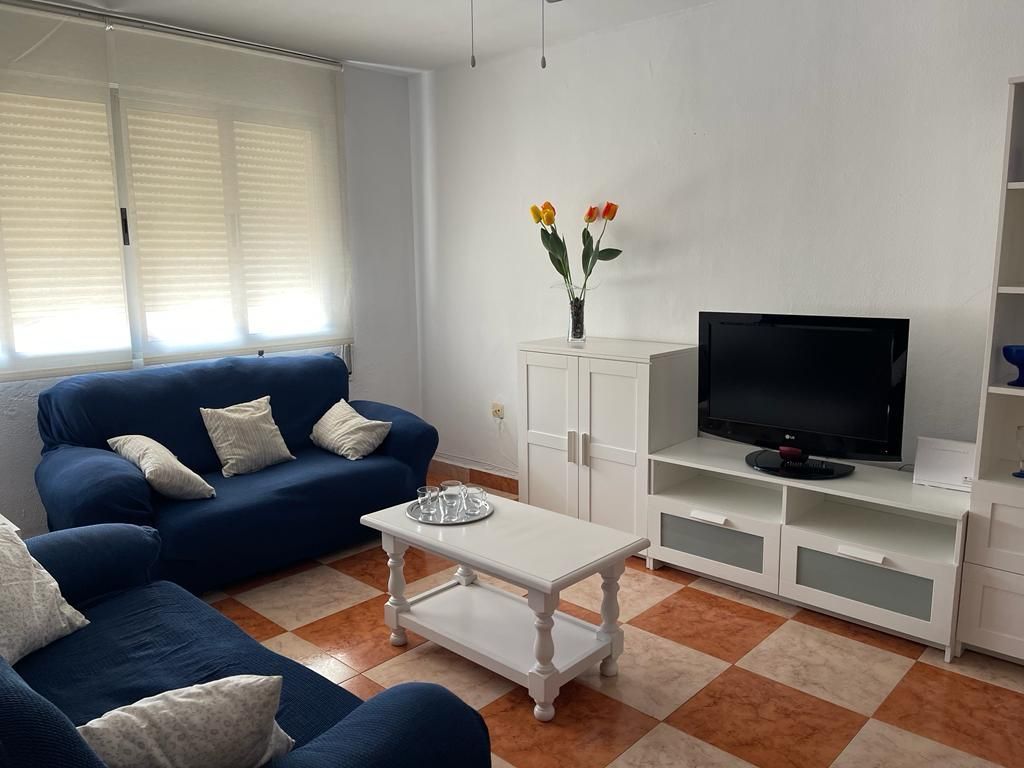 Sala d'estar de Pis de lloguer en Málaga Capital amb Aire condicionat, Moblat i Rentadora