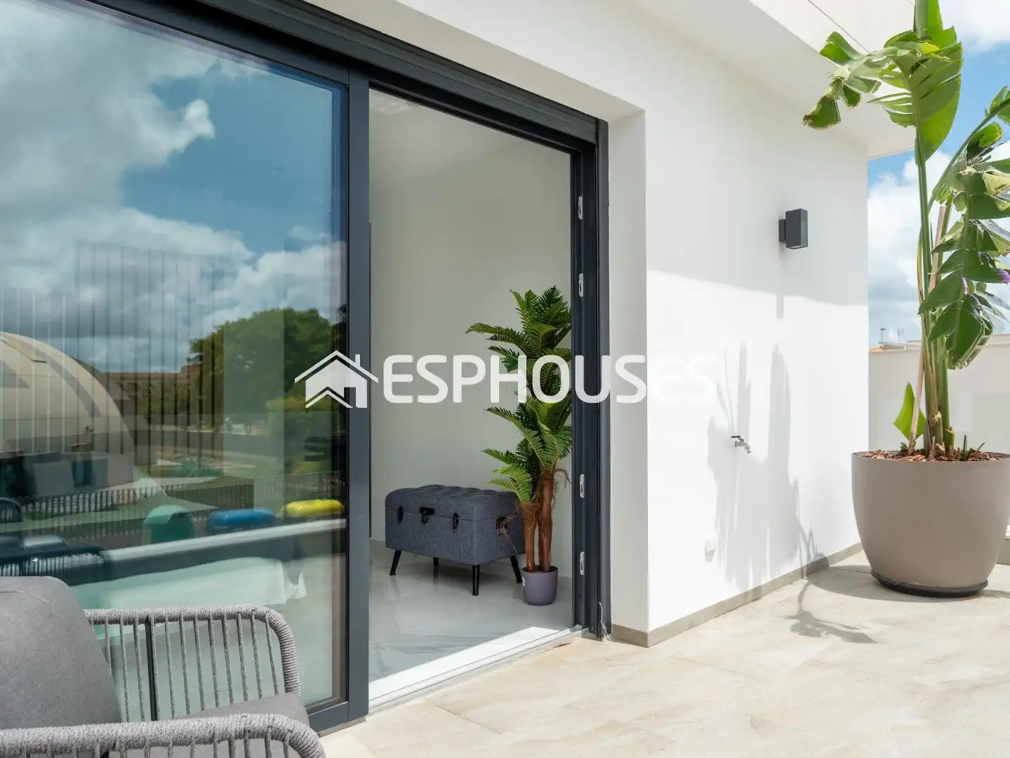 Terraza de Casa adosada en venta en San Pedro del Pinatar con Aire acondicionado, Terraza y Piscina