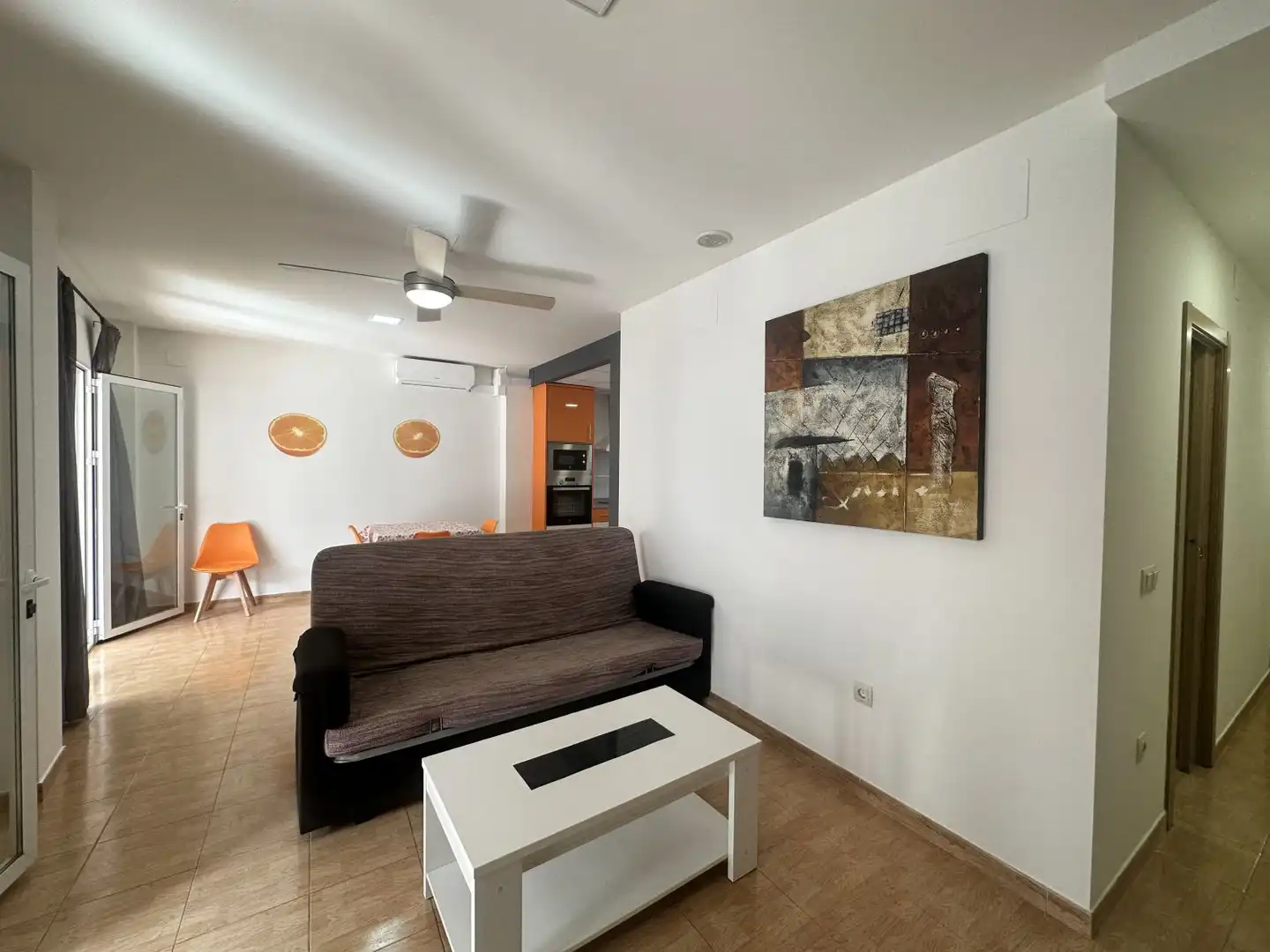 Living room of Houses for rent in Chilches / Xilxes  with Air Conditioner, Heating and Terrace