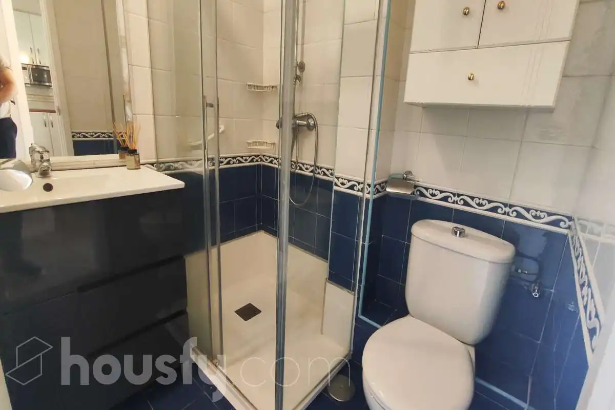 Bathroom of Flat for rent in Madrid  with Air Conditioner, Heating and Parquet flooring