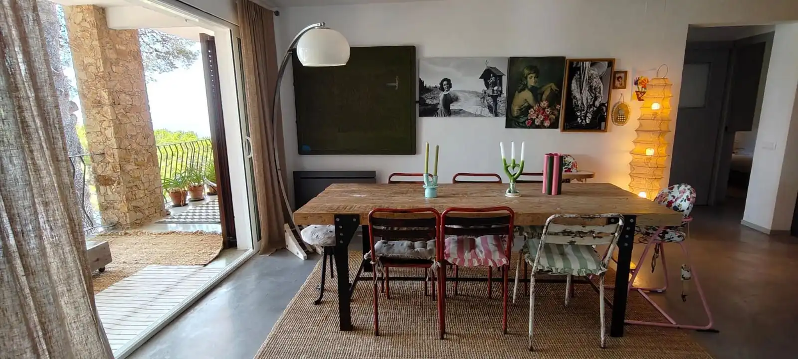 Esszimmer von Dachboden zum Verkauf in Palafrugell mit Klimaanlage, Heizung und Terrasse