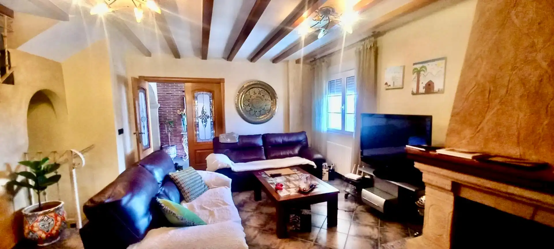 Living room of Houses for sale in San Vicente del Raspeig / Sant Vicent del Raspeig  with Heating, Private garden and Terrace