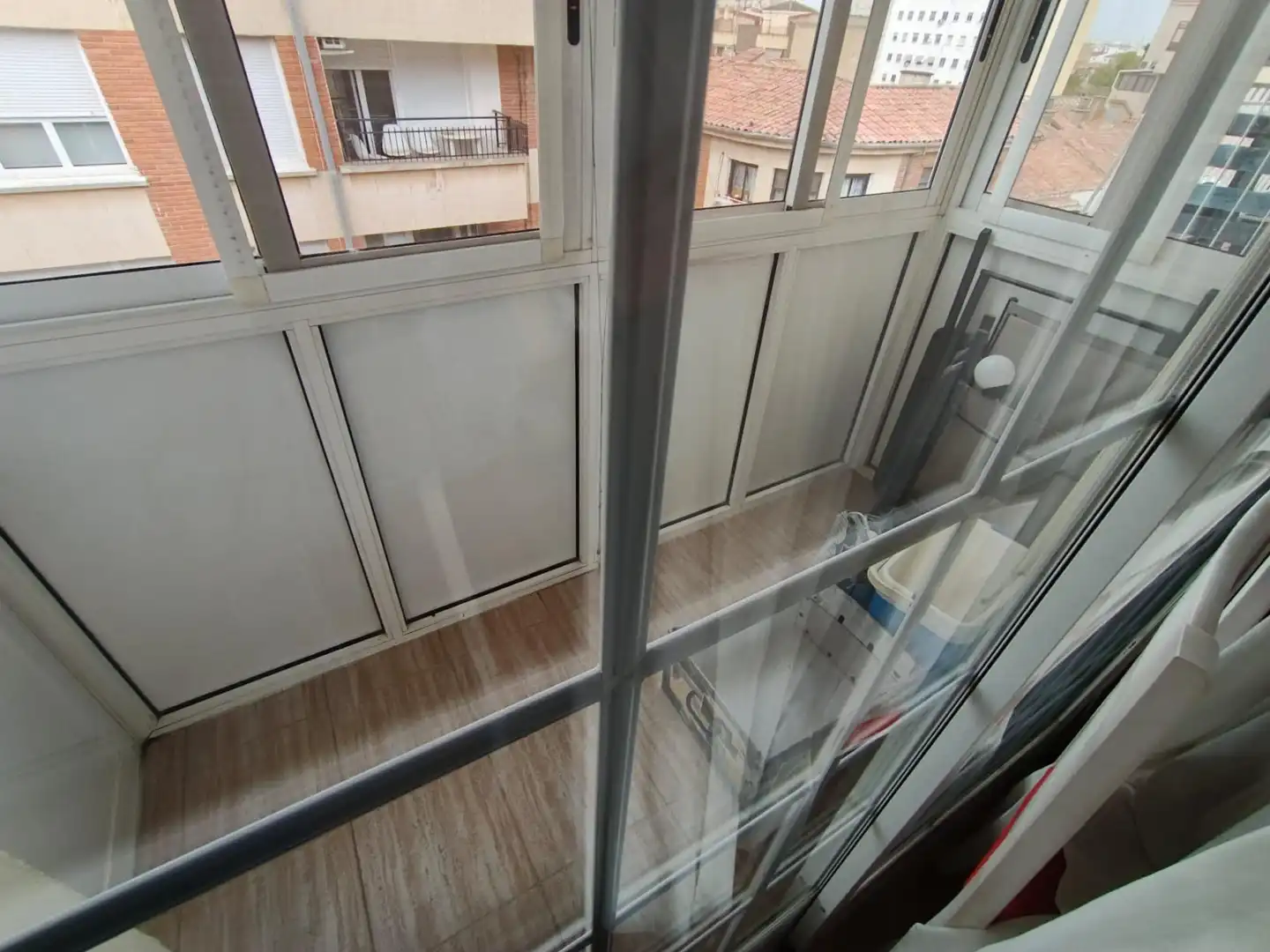 Balcony of Flat for rent in Albacete  with Air Conditioner, Heating and Parquet flooring