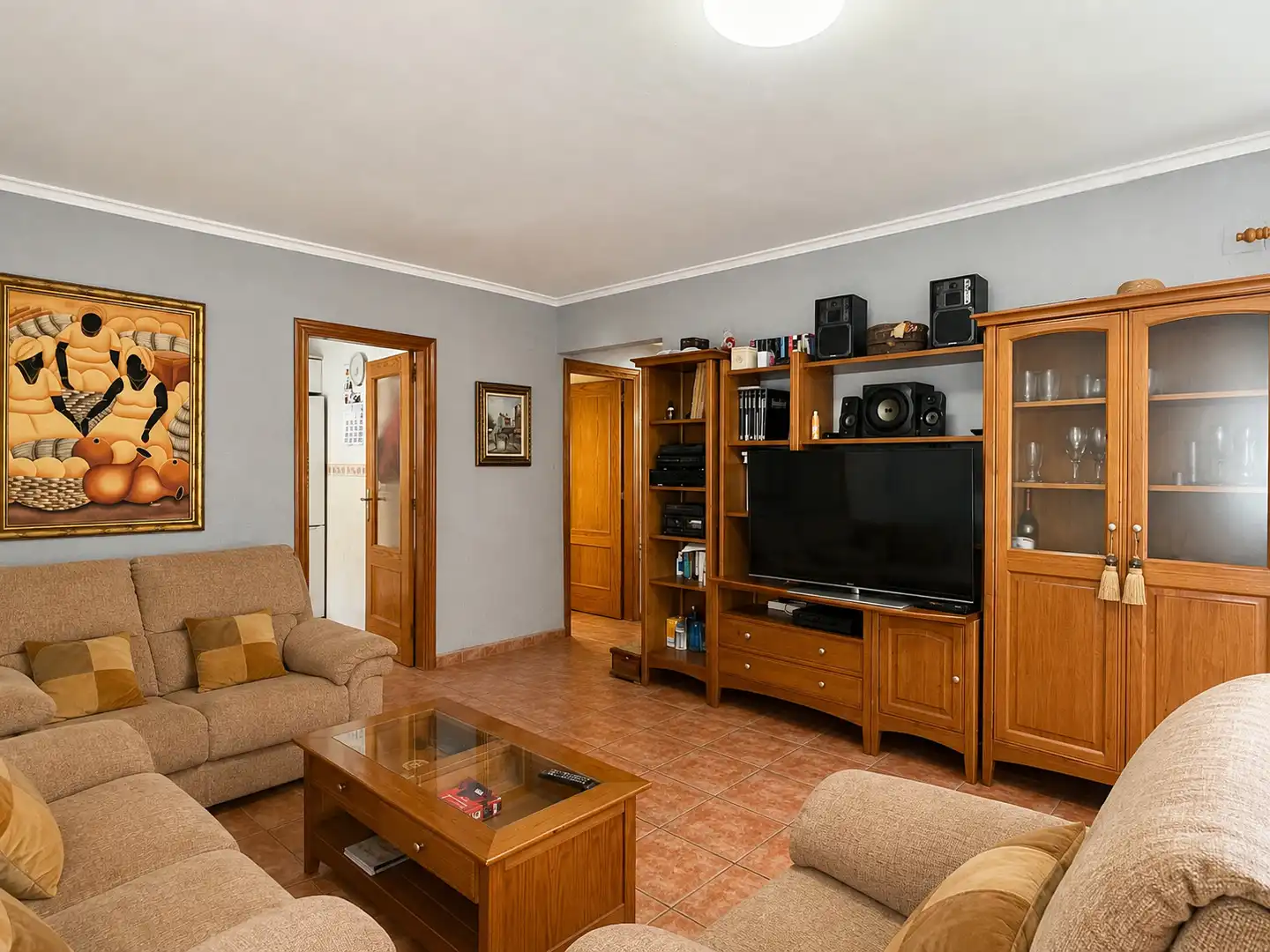 Sala d'estar de Casa adosada en venda en Dénia amb Aire condicionat, Calefacció i Jardí privat