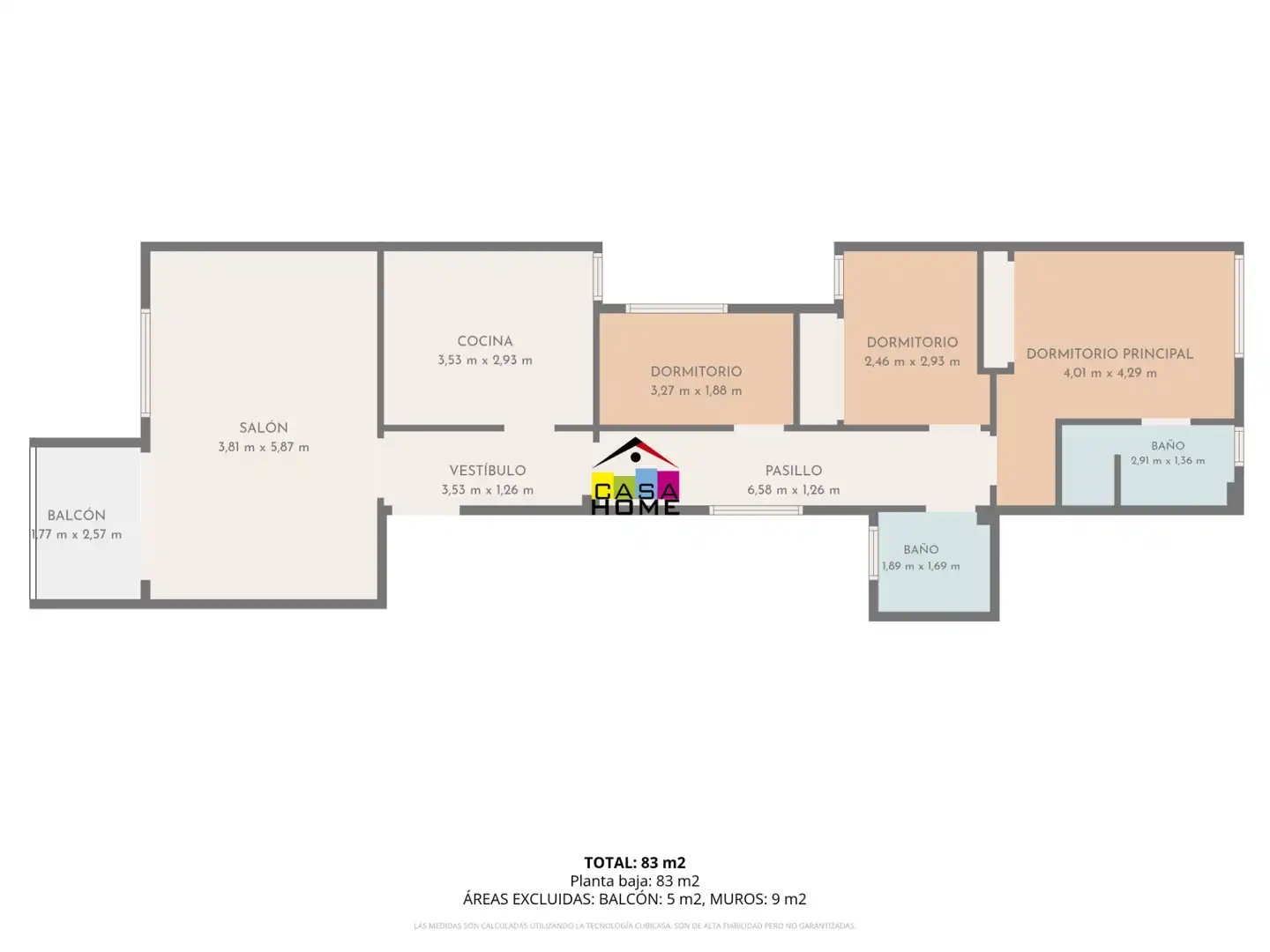 Piso en venta en Castellón de la Plana / Castelló de la Plana con Aire acondicionado, Calefacción y Terraza