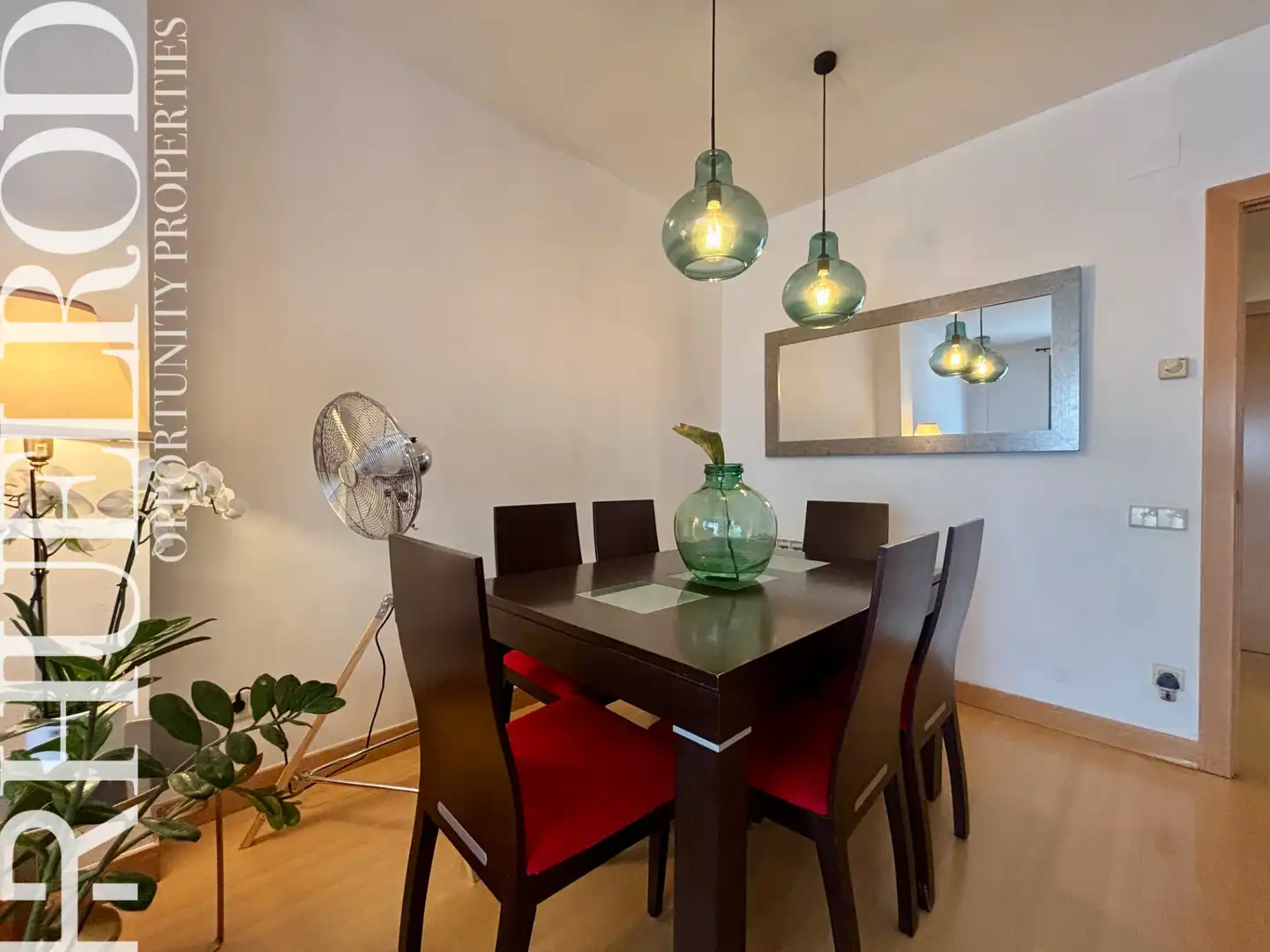 Esszimmer von Wohnung zum Verkauf in Badalona mit Klimaanlage, Heizung und Parkett