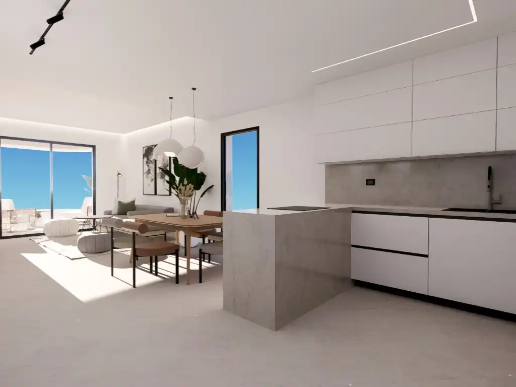 Cuina de Apartament en venda en Finestrat amb Piscina