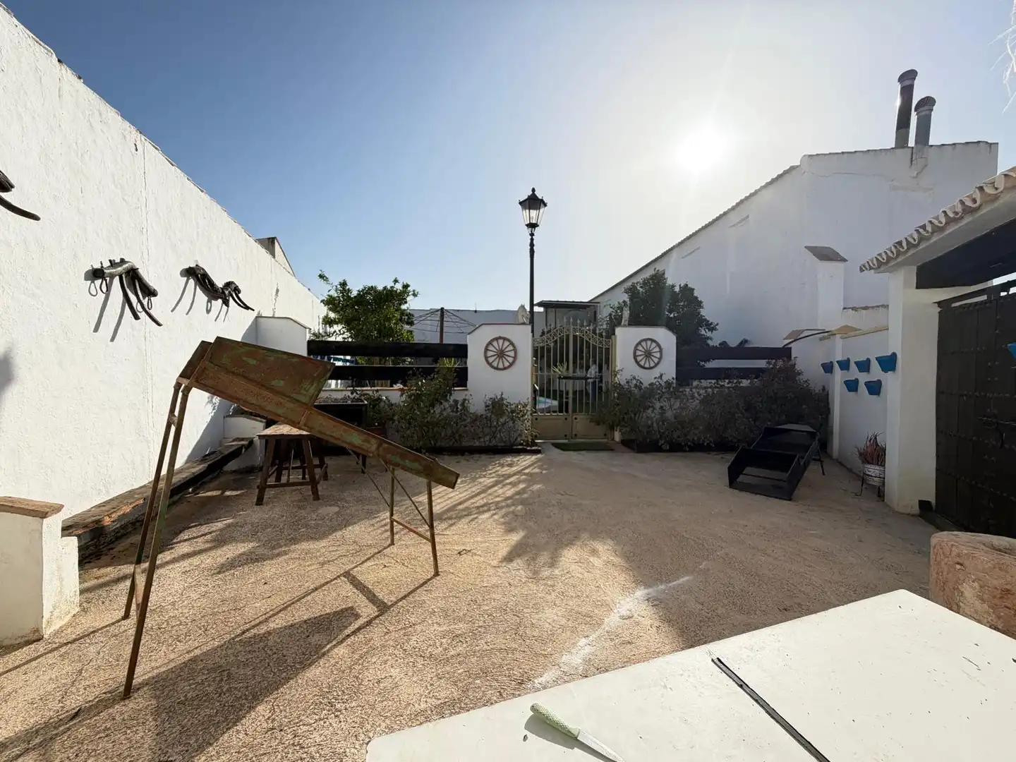 Terrassa de Finca rústica en venda en Alameda amb Jardí privat, Piscina i Moblat