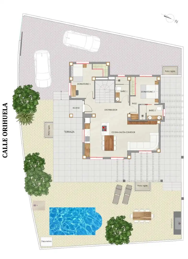 Villa mit Pool zum Verkauf in Pueblo Acantilado - Lanuza, imagen 20