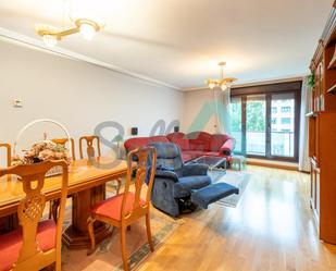 Living room of Flat for sale in Oviedo   with Heating, Parquet flooring and Terrace