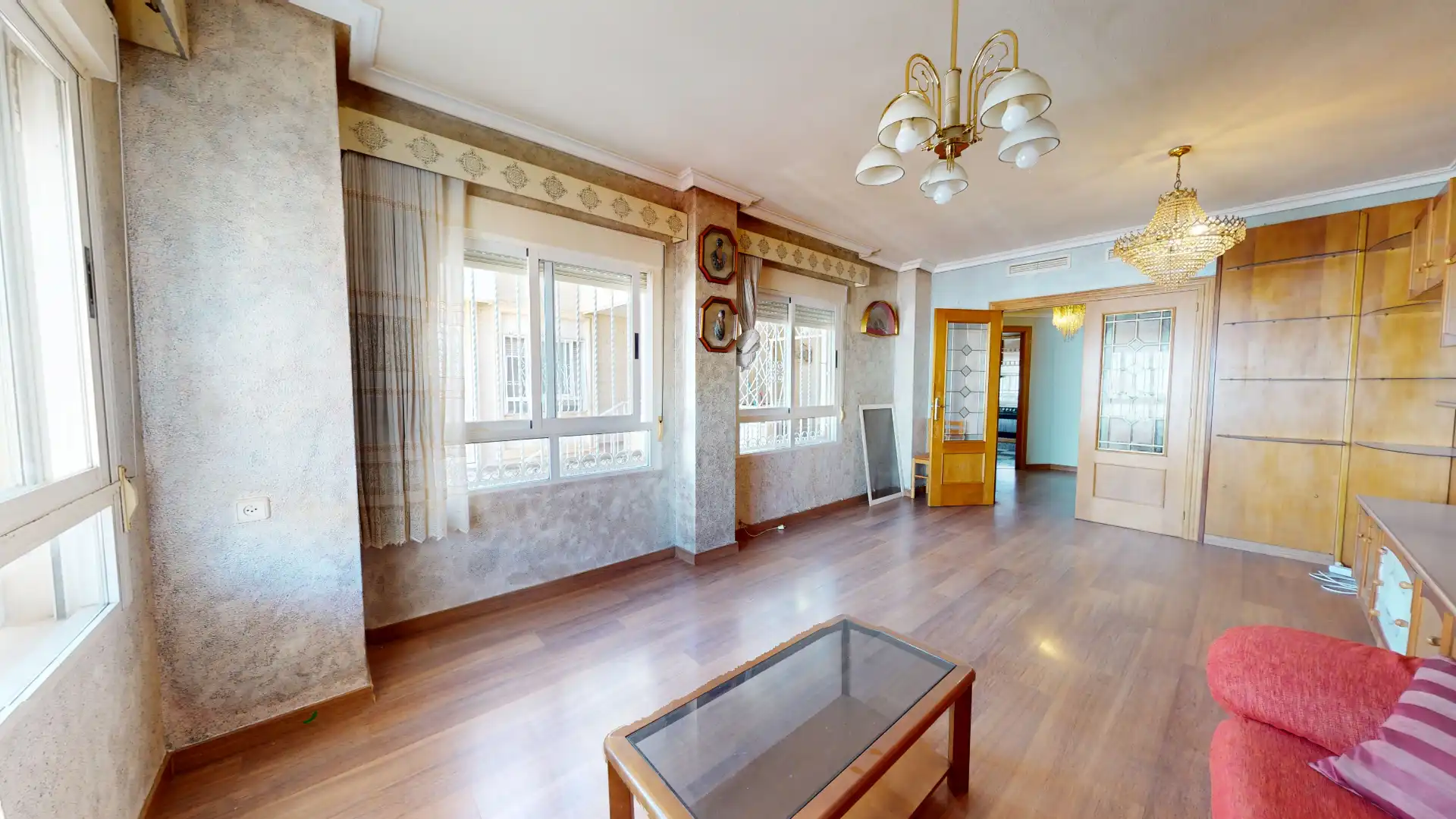 Sala de estar de Casa adosada en venta en Elda con Aire acondicionado, Terraza y Trastero