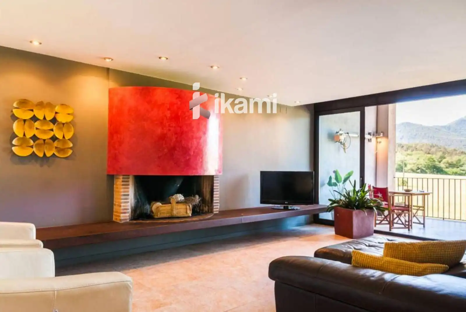 Sala de estar de Casa o chalet en venta en Sant Miquel de Campmajor con Aire acondicionado, Terraza y Trastero