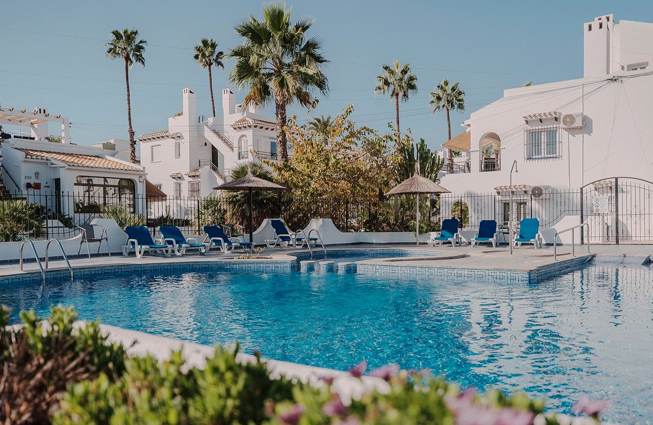 Swimming pool of Single-family semi-detached for sale in Orihuela  with Air Conditioner, Heating and Private garden