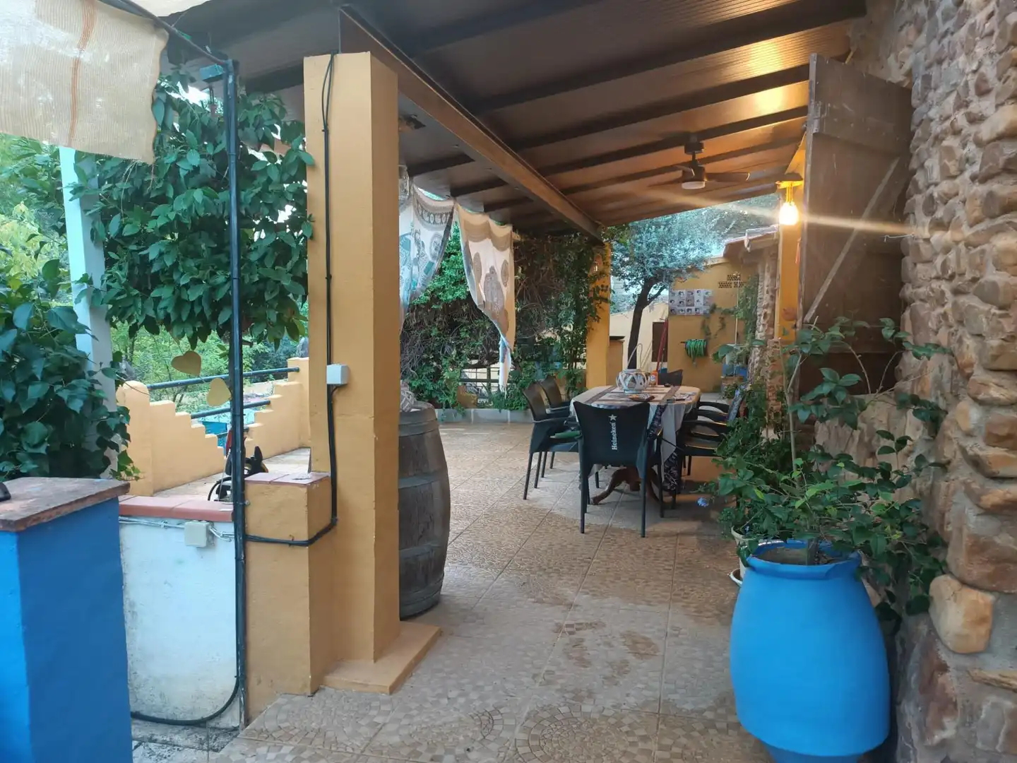 Terrassa de Casa o xalet en venda en Piedrabuena amb Aire condicionat, Calefacció i Jardí privat