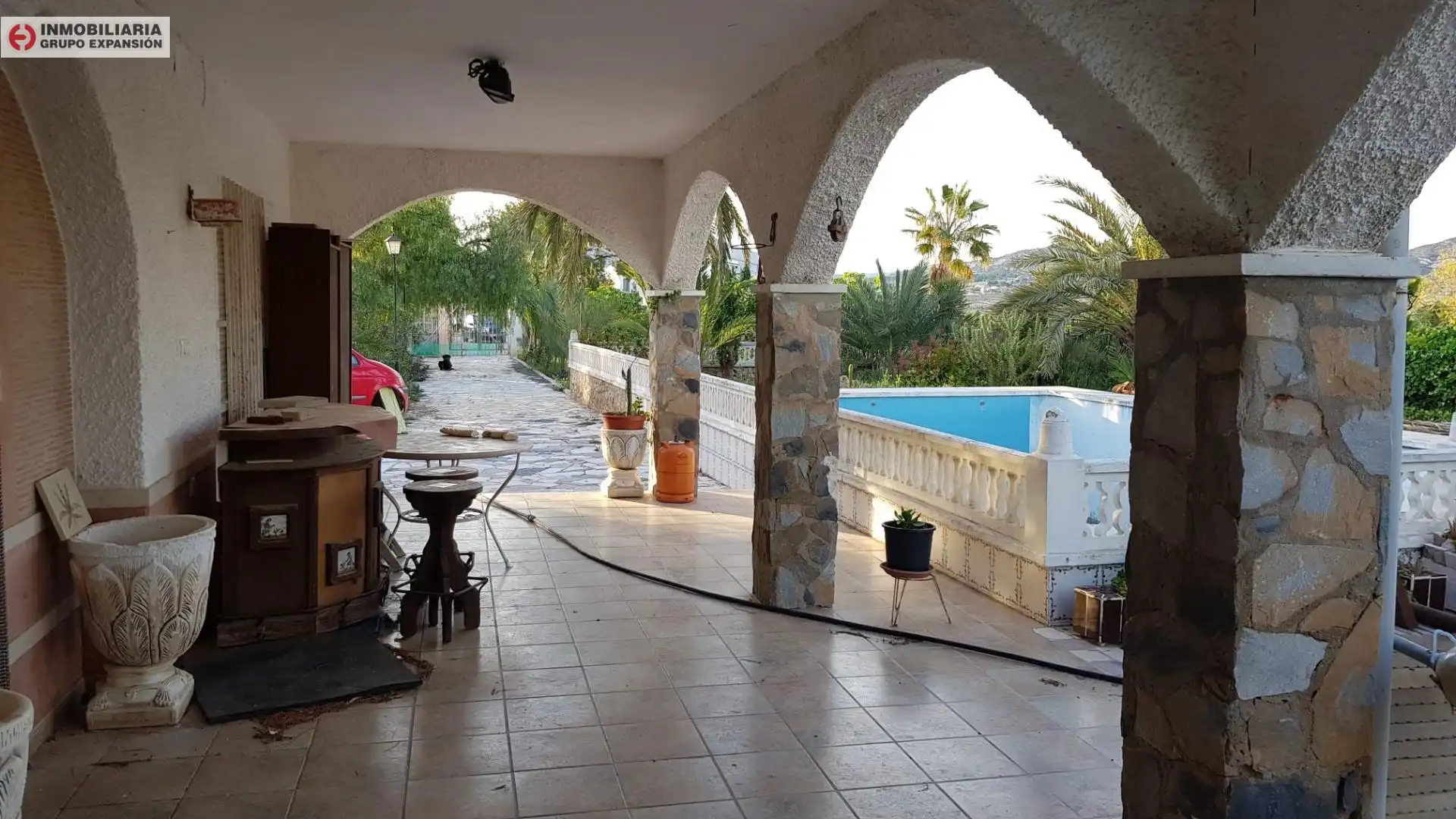 Terrassa de Casa o xalet en venda en Aspe amb Jardí privat, Terrassa i Traster
