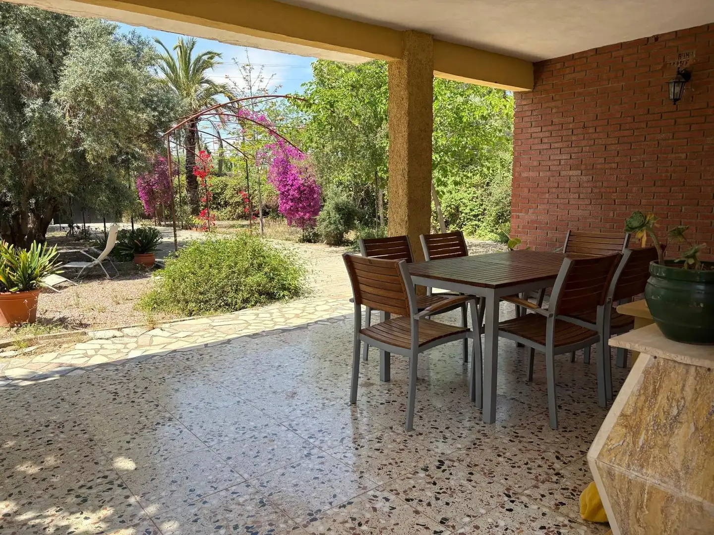 Terraza de Casa o chalet en venta en San Vicente del Raspeig / Sant Vicent del Raspeig con Aire acondicionado, Calefacción y Jardín privado