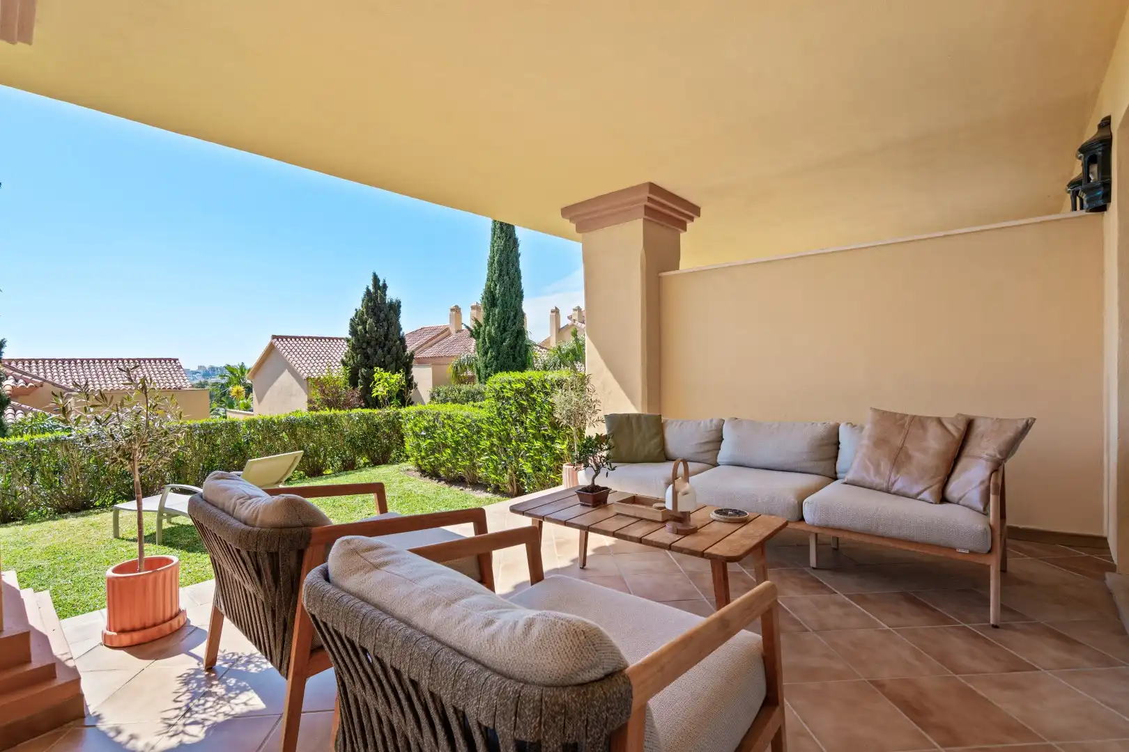 Terraza de Planta baja en venta en Marbella con Aire acondicionado, Jardín privado y Terraza