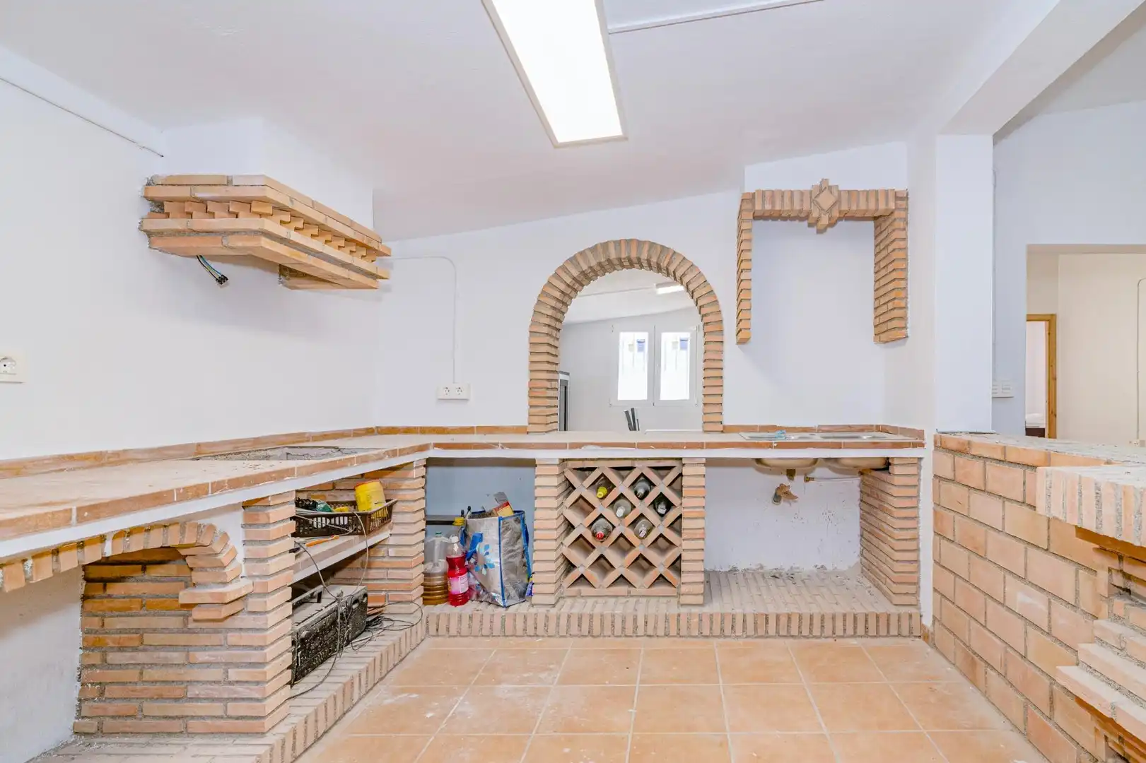 Cocina de Finca rústica de alquiler en Chauchina con Aire acondicionado, Terraza y Trastero