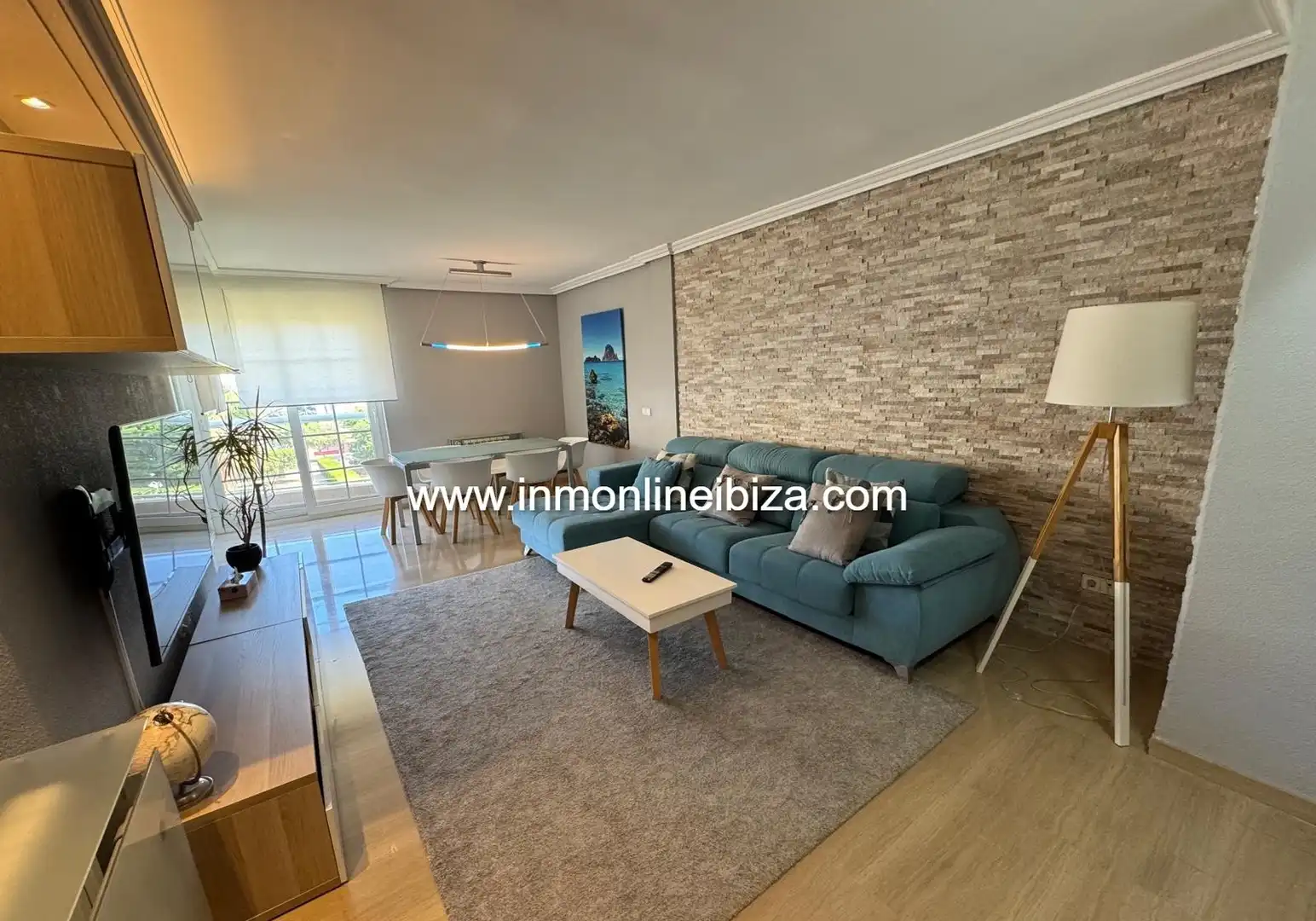 Sala de estar de Piso de alquiler en Eivissa con Aire acondicionado, Terraza y Amueblado