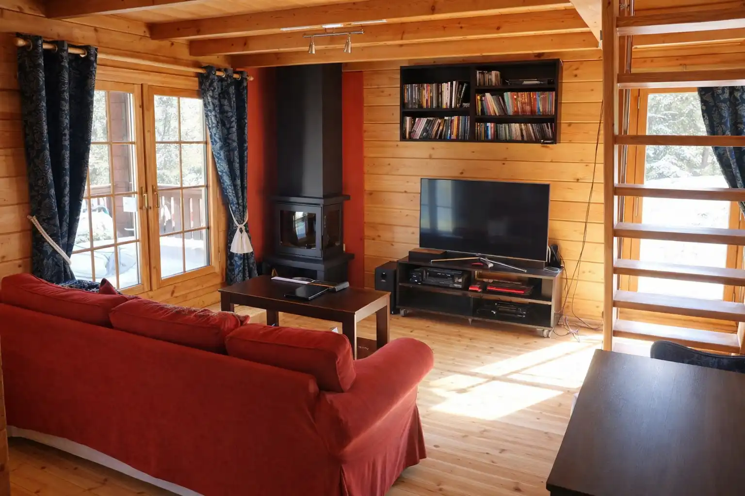 Wohnzimmer von Haus oder Chalet zum Verkauf in Soto del Real mit Klimaanlage, Heizung und Privatgarten