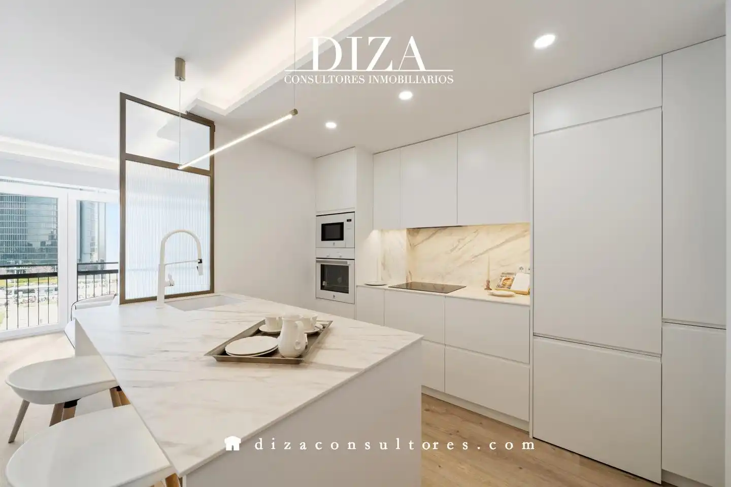Kitchen of Flat for rent in Madrid  with Air Conditioner, Heating and Furnished