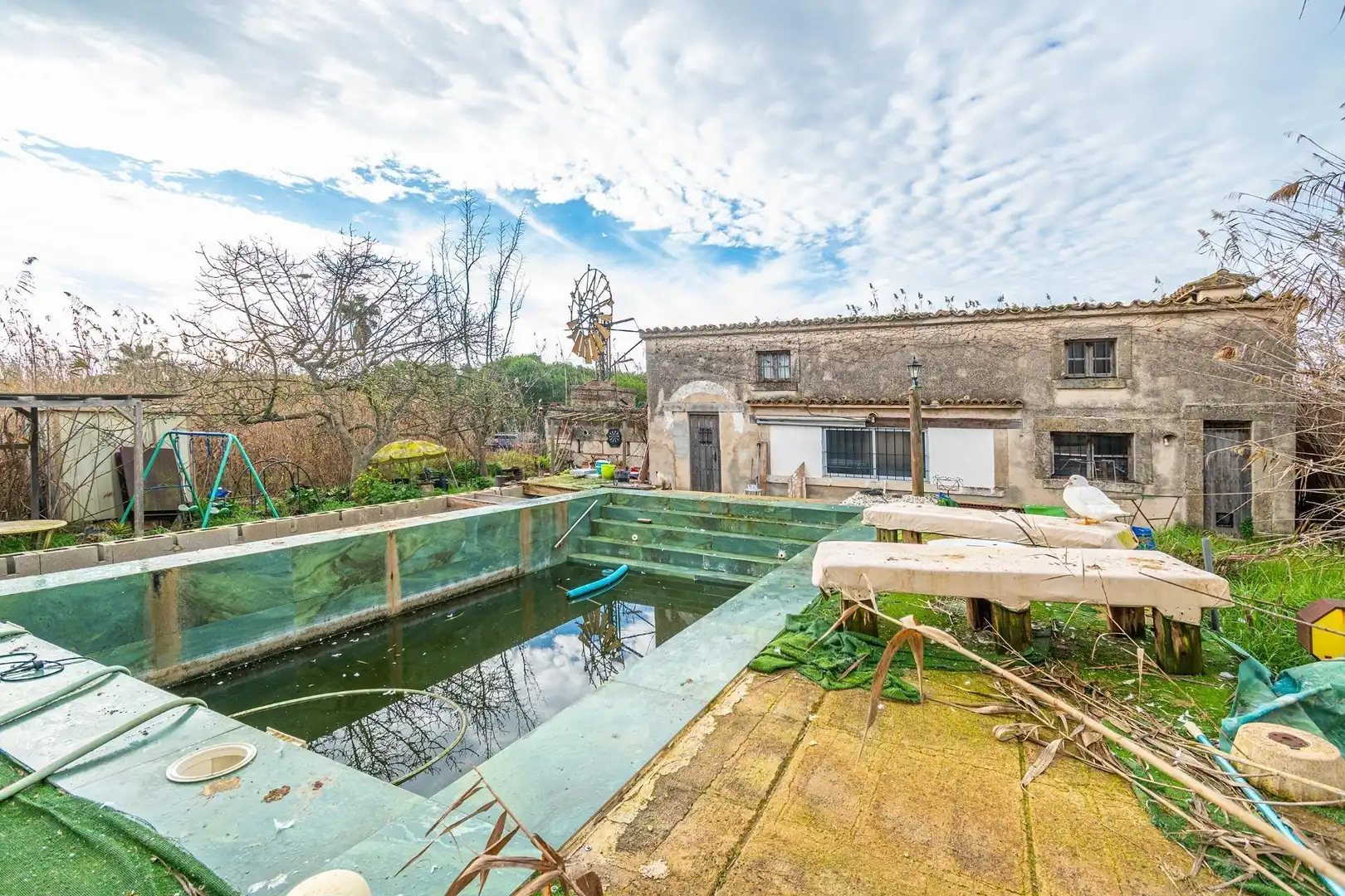 Piscina de Finca rústica en venda en Sa Pobla amb Piscina