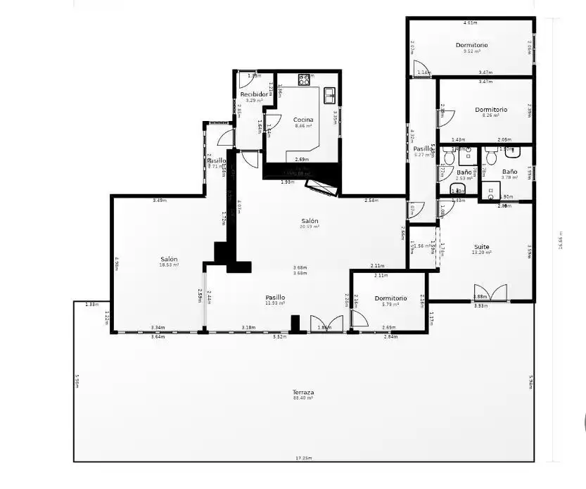 Ático en venta en de Santiago Rusiñol, Sector Est