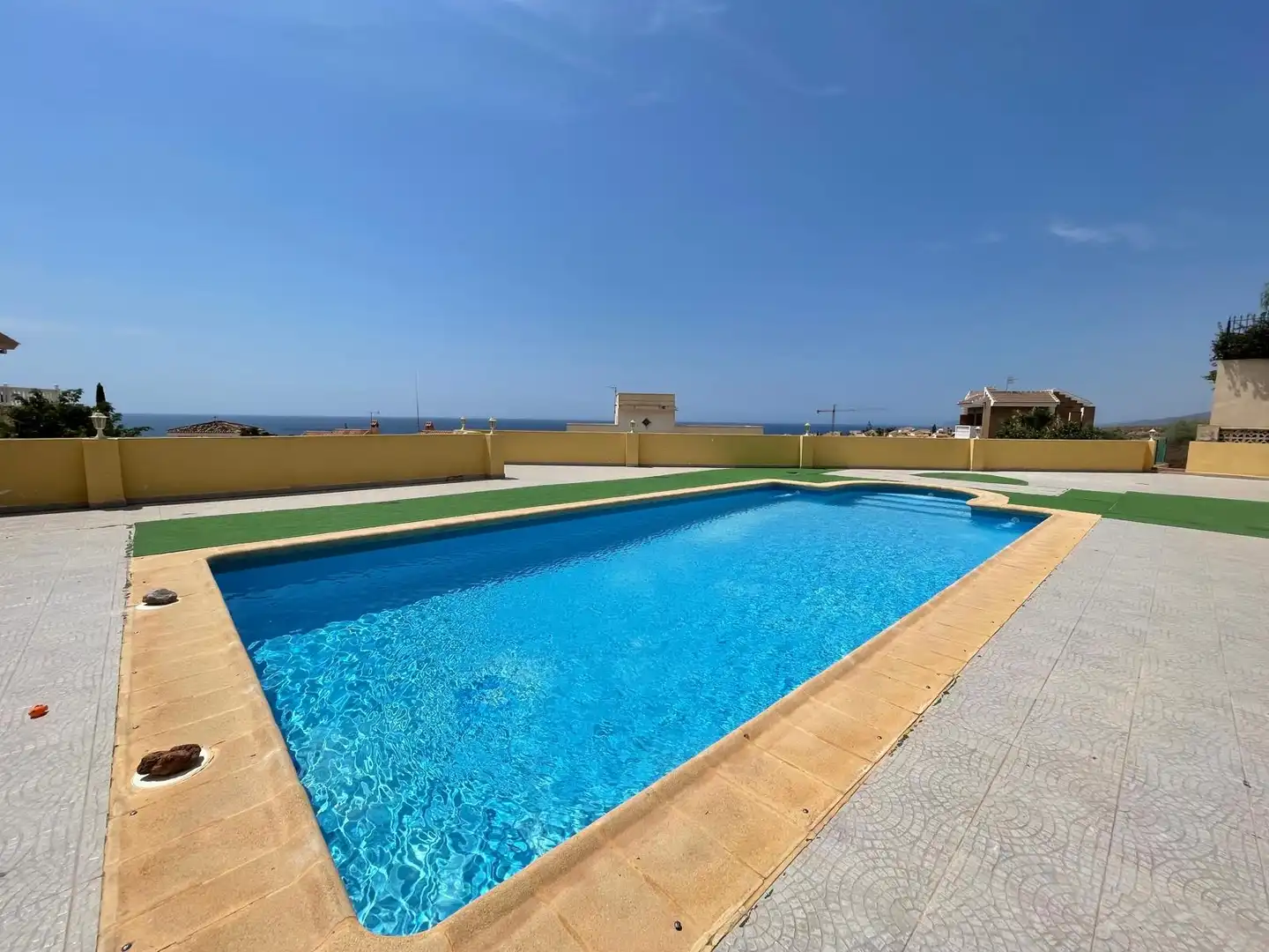 Schwimmbecken von Haus oder Chalet zum Verkauf in Mazarrón mit Klimaanlage, Heizung und Privatgarten