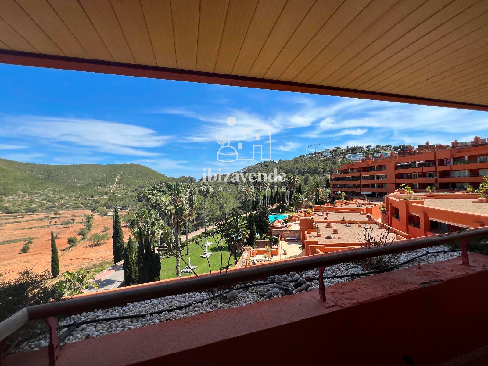 Garden of Flat for sale in Santa Eulària des Riu  with Air Conditioner, Heating and Terrace