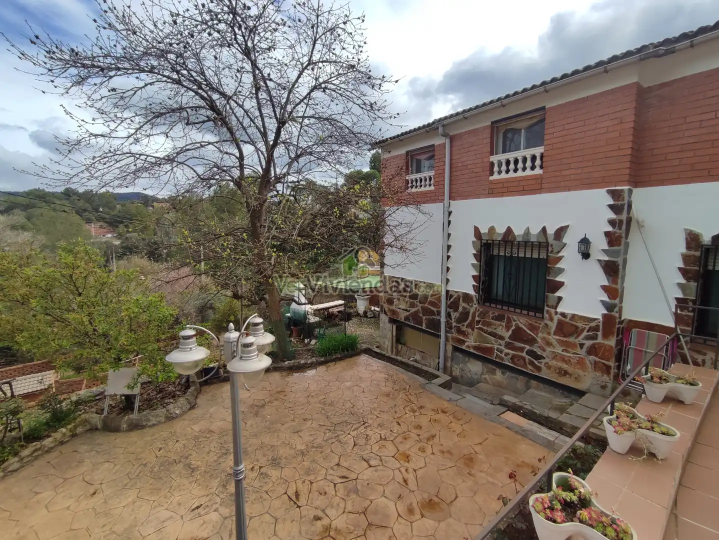 Vista exterior de Casa o xalet en venda en Vacarisses amb Calefacció, Jardí privat i Terrassa