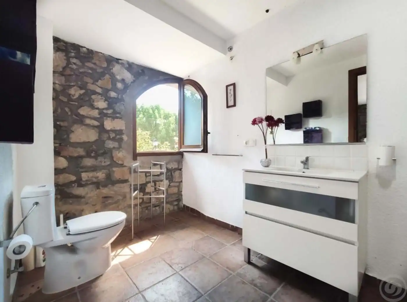 Bathroom of Houses for sale in La Vall de Bianya  with Heating, Terrace and Storage room