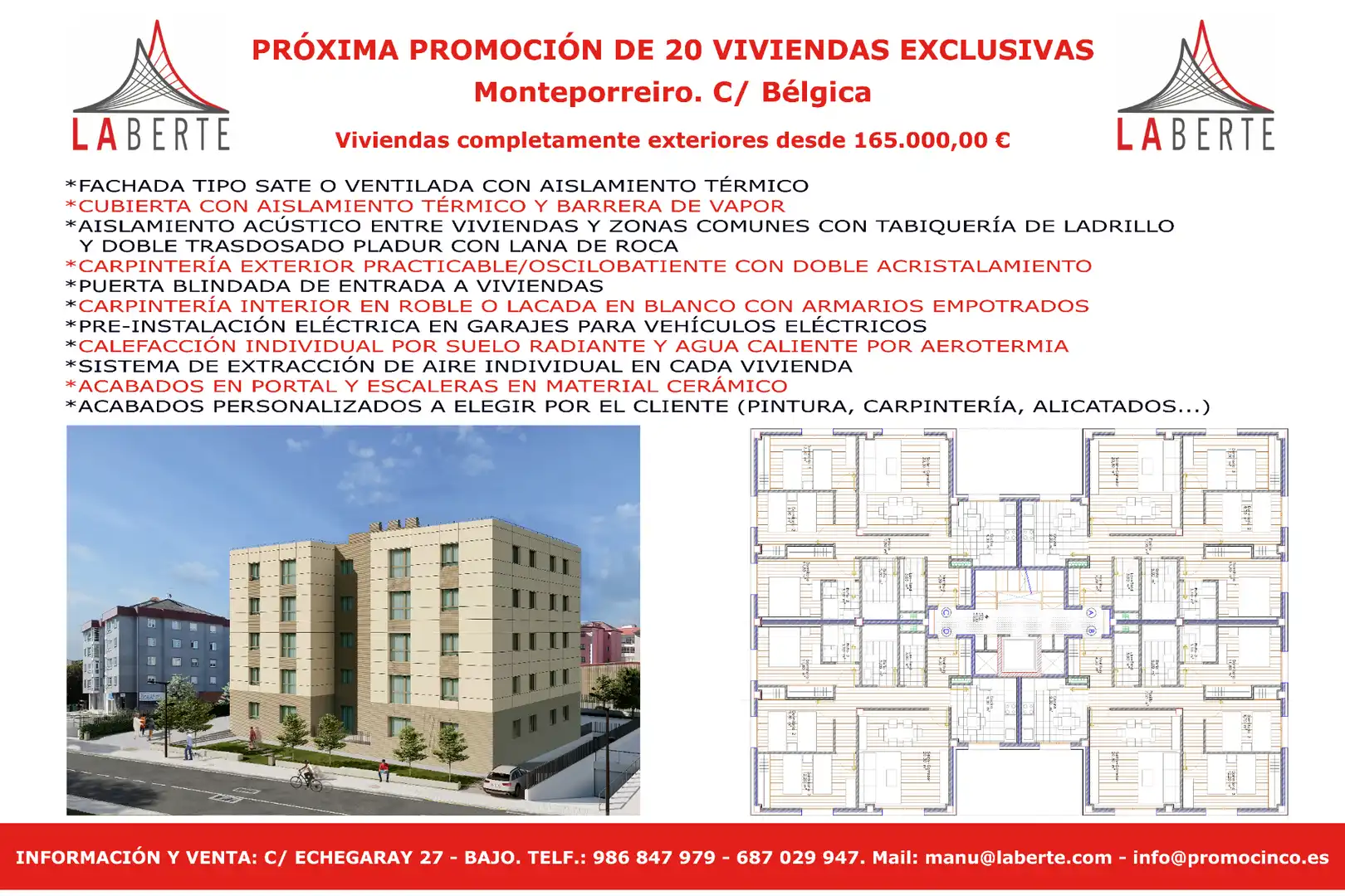 Vista exterior de Àtic en venda en Pontevedra Capital  amb Calefacció, Parquet i Traster