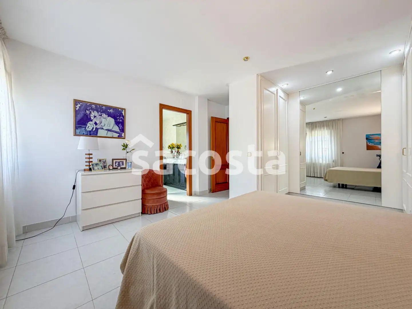 Habitación de Casa adosada en venta en Pineda de Mar con Aire acondicionado, Calefacción y Jardín privado