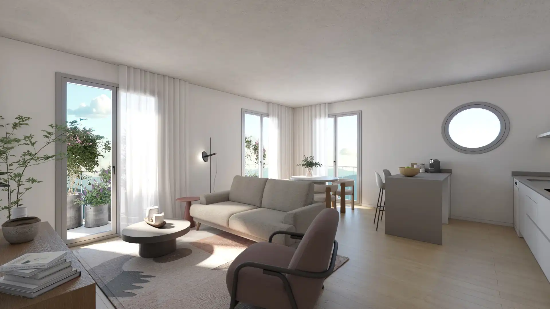 Sala d'estar de Àtic en venda en Riudellots de la Selva amb Aire condicionat, Calefacció i Parquet