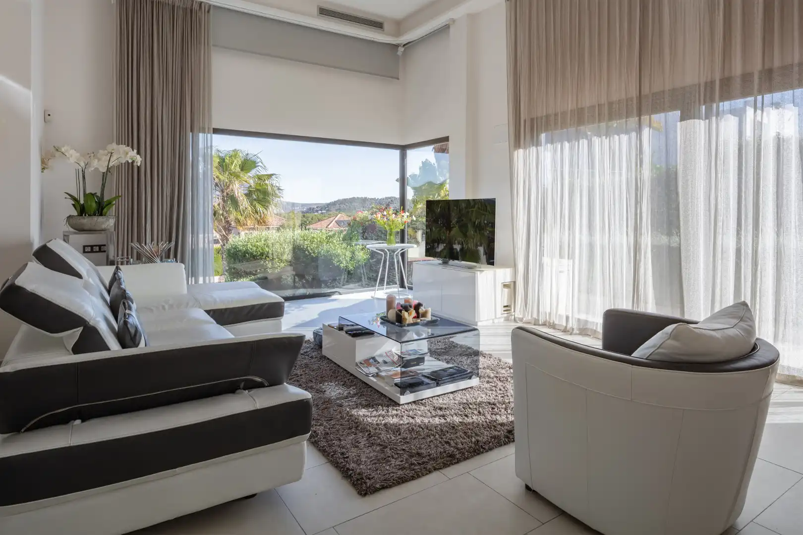 Sala d'estar de Casa o xalet en venda en Jávea / Xàbia amb Aire condicionat, Jardí privat i Terrassa